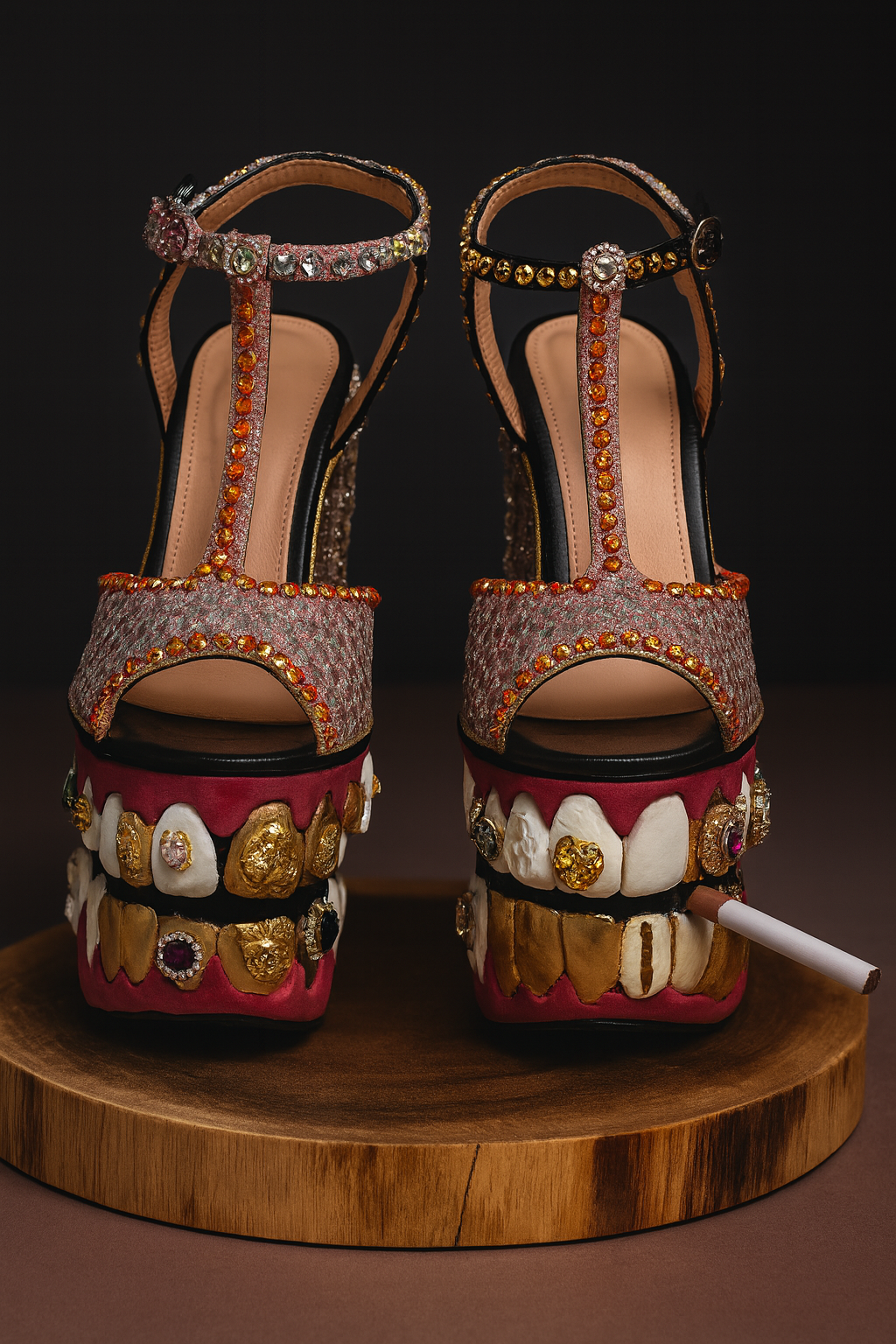 Gold Teeth Heels
