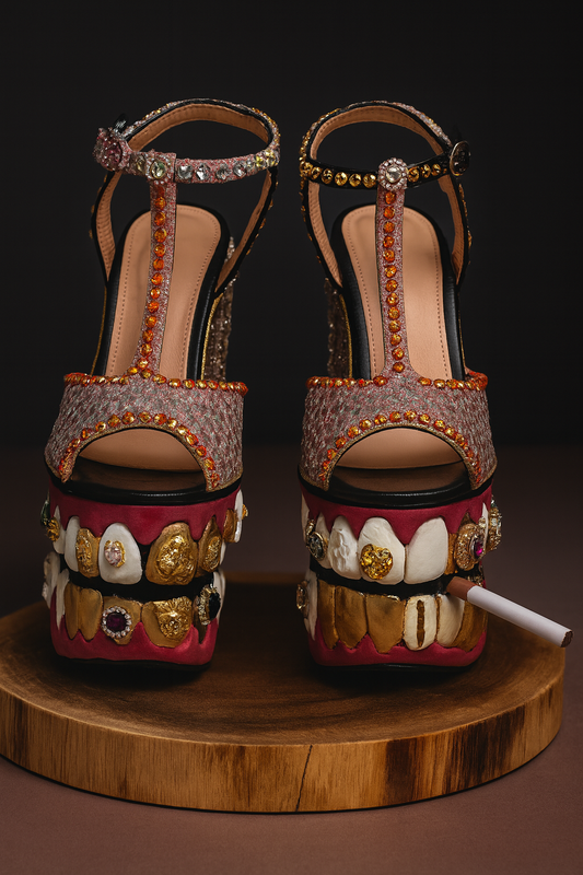 Gold Teeth Heels